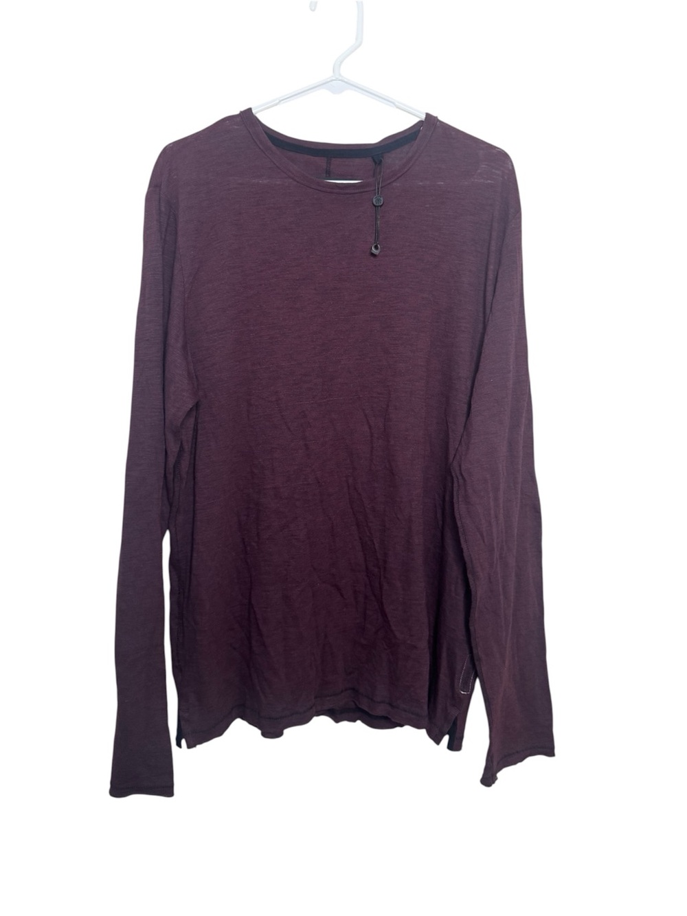 Men’s Rag & Bone Linen Blen Long Sleeve Crewneck